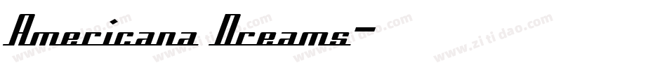 Americana Dreams字体转换